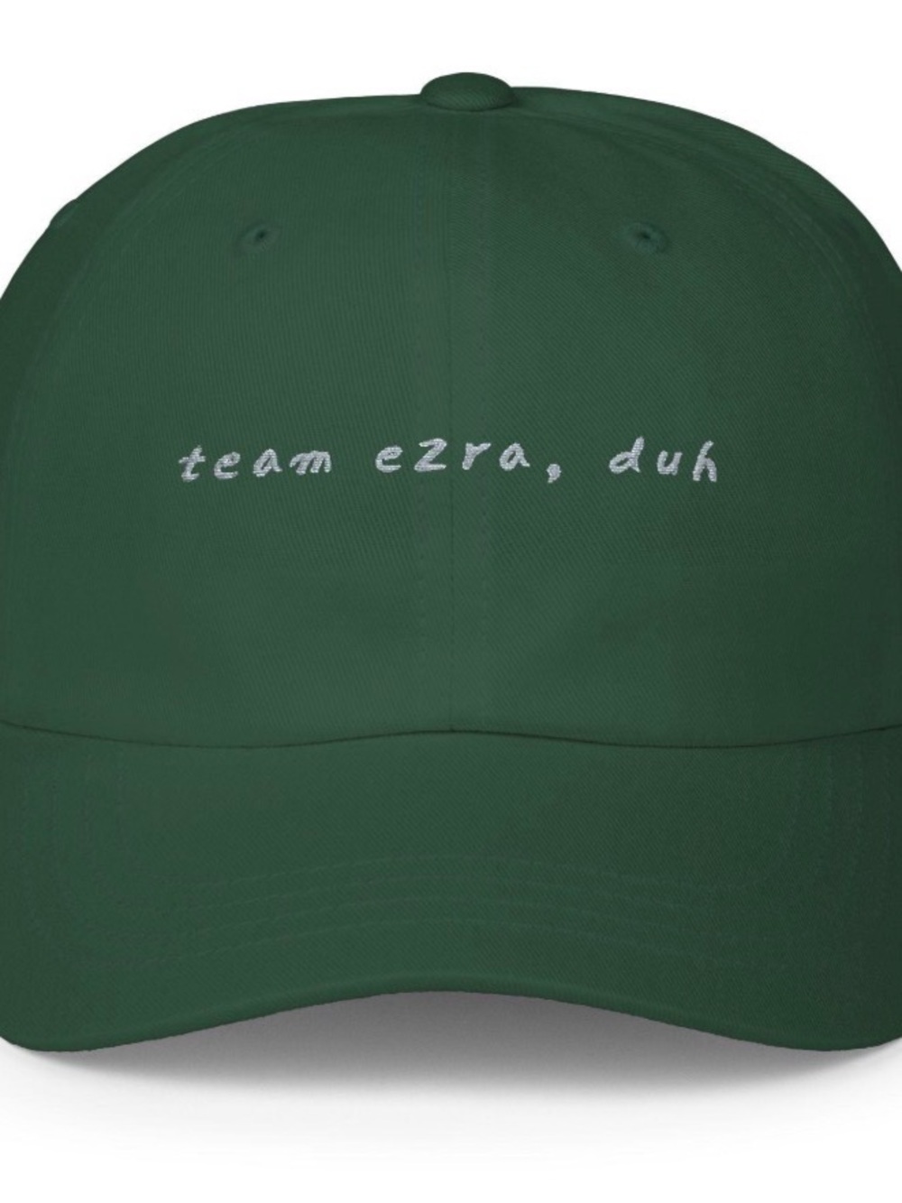 Dancing with the Stars 'team ezra, duh' Embroidered Cap